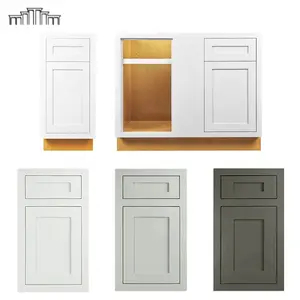 Vietnam Cabinetry Manufacturer USA Market Hot Sale Wooden Inset Base Blind Corner Kitchen Cabinets