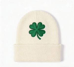 Gorro con Logotipo Personalizado, Gorro de Punto Bordado Personalizado, Gorro para el Día de San Patricio Irlandés - Product Image 1