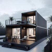 Maison conteneur empilable de luxe, directement de l'usine, avec isolation premium et design architectural moderne pour la vie urbaine