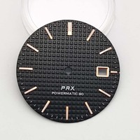 WYGICOO Cadran en alliage de cuivre PRX vert lumineux jour/date 31,8 mm compatible avec les montres 40 mm mouvement 4R NH35 NH36
