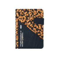 DELIJIA A6 - Cuaderno/Agenda de Corcho Natural Ecológico con Cubierta de Cuero PU, Cosido con Hilo, Impreso, 80 g/m², Blanco