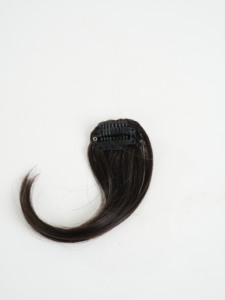 Fabriqué en Corée, frange synthétique sans couture à clipser, droite et légère, extension de cheveux frontale 3D effet aérien et transparent - Product Image 5