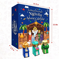 Nuevos Modelos de Lujo 2025 Caja de Calendario de Adviento para Ramadán, Navidad y Eid de 24 Días, Empaque de Regalo de Cartón para Cosméticos y Belleza