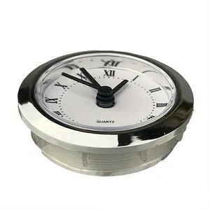 Proyectos de reloj DIY, reemplazo de movimiento de reloj, inserto de reloj de <span class=keywords><strong>50MM</strong></span>, borde dorado, movimiento de alta calidad, plástico y Metal - Product Image 1