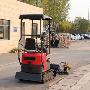 Mini-excavatrice hydraulique sur chenilles certifiée CE Somate 0,8-2 tonnes avec moteur Koop et rayon de braquage court pour usage agricole - Product Image 6