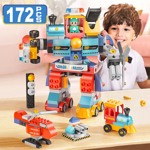 Feelo fl1199 siêu máy DIY <span class=keywords><strong>Robot</strong></span> khối xây dựng giáo dục nhựa xây dựng mô hình đồ chơi cho trẻ em món quà tuyệt vời ý tưởng - Product Image 3