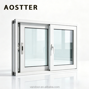 <span class=keywords><strong>Ventana</strong></span> Corredera de PVC de Diseño Seguro AOSTTER con Cierre Multipunto, Malla de Acero Inoxidable 304 y <span class=keywords><strong>Ventana</strong></span> de Vinilo - Product Image 2