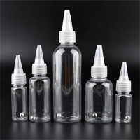 Bouteille compte-gouttes transparente en plastique de 5 ml à 250 ml pour peinture au sable, colle, lotion et pigment – Vente en gros