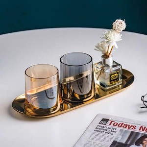 Popular Design Iridescent Clear Empty Glass Candle Jars <b>Lids</b> Box Candlestick Holder Heat Resistant Long-lasting for Christmas - Product Image 1