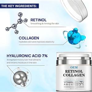 Crème anti-âge avancée au rétinol et au collagène - Avec acide hyaluronique, niacinamide et squalane pour les rides, les pores, la fermeté - Product Image 4