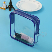 Sac de cylindre en PVC transparent de haute qualité avec fermeture à glissière en plastique pour emballage cadeau cosmétique