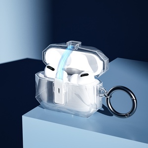 Pour <span class=keywords><strong>Airpods</strong></span> <span class=keywords><strong>Pro</strong></span> 3 Nouvel étui de protection en TPU anti-chute avec couvercle à ressort automatique pour casque - Product Image 4