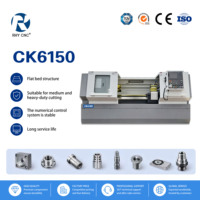 Tour CNC CK6150-1500 haute précision ±0,01 mm, robuste, à banc plat, 7,5 kW, pour pièces automobiles en métal