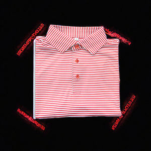 Polo de Golf a Rayas de Secado Rápido con Logotipo Bordado Personalizado para Hombre, Cierre de Botones, Técnica de Impresión con Absorción de Humedad de Seda de Leche - Product Image 2