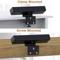Prise de bureau à clipser de type G standard britannique, 3 prises britanniques avec USB-C 20W PD Charge rapide USB-A, station d'alimentation compacte à clipser
