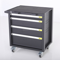 Armoire de rangement d'outils à usage intensif à 4 tiroirs pour outils et équipements avec casiers