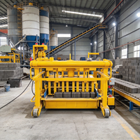 Produit phare : Dispositif mobile sur roues pour la fabrication temporaire de briques en argile pour chantiers routiers, Équipement de fabrication de briques en argile mobile, Presse à briques