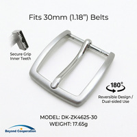 Boucle de ceinture décontractée pour homme en alliage de zinc de 30 mm, finition argent brossé, pour sangles en cuir, logo personnalisé, directement de l'usine