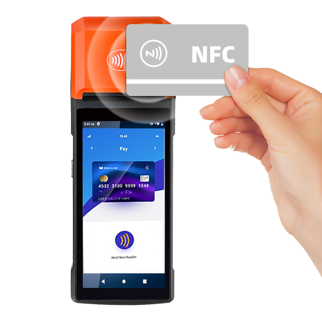 Handheld Barcode Scanner POS Terminal NFC Reader E-Ticket Machine Support OEM Logo R330 Plus