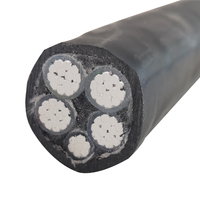 Câble d'alimentation en aluminium 4x16mm2 4c X 25mm2 Basse tension 4 Core X 10mm2 4x35mm2 Câble d'alimentation électrique souterrain
