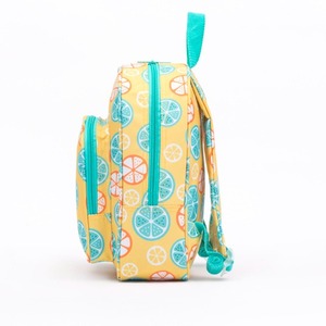 Mochila amarilla con diseño de limón, mini mochila naranja, bolso escolar de tela de poliéster para mujer y niña - Product Image 5