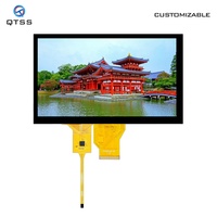 Module d'affichage rectangulaire paysage IPS TFT LCD 8,0 pouces 800*480 avec interface RVB et écran tactile capacitif CTP