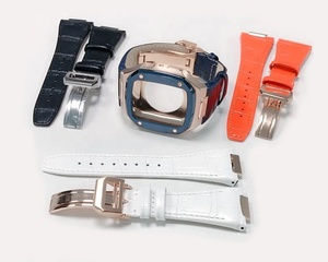 Bracelet de montre de luxe en cuir véritable série 7 45mm - Product Image 5