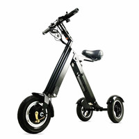 Scooter tricycle pliant ultra léger, tricycle pour adultes, mini tricycle électrique détachable et mobile