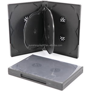 Caja de Plástico para CD/DVD al por Mayor, Negra y Transparente, para Almacenamiento de Discos, Caja Individual para 7/8 Discos, Funda para DVD, Paquete de Cajas para Múltiples Discos - Product Image 5