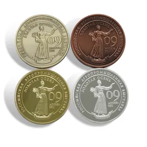 定制廉价锌合金纪念品古董黄铜古铜硬币与您的标志