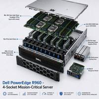 Serveur en rack 4U PowerEdge R960 avec 24 SSD NVMe 2,5 pouces, 32 Go de RAM, processeur Intel Xeon de 4e génération 3,3 GHz