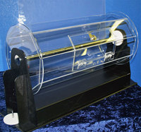 Boîte à bulletins personnalisée moderne et écologique en acrylique avec serrure, tambour de tombola pour billets de loterie