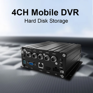 4CH HDD MDVR สำหรับยานพาหนะ, เครื่องบันทึกวิดีโอ VGA 1080P สำหรับรถบรรทุก, 4G/GPS/WIFI เครื่องบันทึกภาพติดตามออนไลน์แบบเรียลไทม์ - Product Image 3
