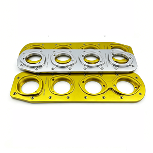 SPEED HAVEN CNC Aluminum Engine Intake Manifold Spacer Yellow Precision Machined Performance Part - Product Image 6