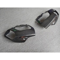 Pièces de carrosserie d'angle de pare-chocs arrière en fibre de carbone sèche style OEM pour Ferrari 812