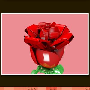 For 24005 Flower World Rose <b>Block</b> <b>Set</b> ABS Model Toy DIY <b>Building</b> <b>Blocks</b> for Birthday Valentine's - Product Image 4