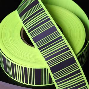 新ソール カスタム蛍光グリーンブラック バーコード柄 反射熱転写テープ - Product Image 4
