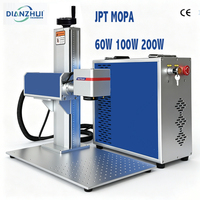 Machine de marquage laser à fibre Mopa JPT M7 60W 100W, gravure couleur 3D, mise au point dynamique, haute puissance