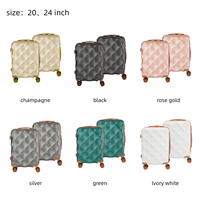 Ensemble de valises de voyage pour homme et femme, logo OEM, luxe, ABS, imperméable, léger, pour les voyages d'affaires