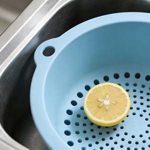 Escorredor de Legumes e Cesto de Cozinha, Ferramenta de Armazenamento, Cesto de Drenagem de <span class=keywords><strong>Silicone</strong></span> para Lavagem de Frutas e Legumes - Product Image 3