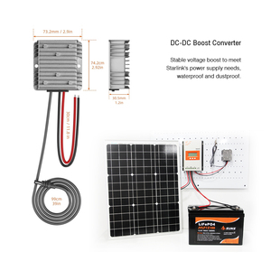 Joyvoit DC-DC <b>Converter</b> MPPT DC12V <b>24V</b> 57V 5A IP67 Waterproof Plug-In Aluminum Case 90% Efficiency Power Booster - Product Image 6