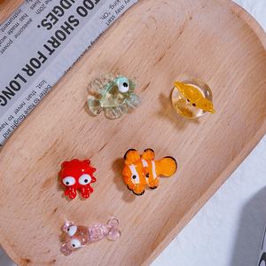 Handmade mini Glass Cá Hề Starfish <span class=keywords><strong>figurine</strong></span> lampworking kỹ thuật cho Halloween Giáng sinh năm mới trang trí nội thất - Product Image 6