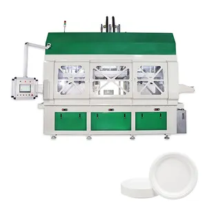 Wegwerp Papier Suikerriet Bagasse Pulp Molding Biologisch Afbreekbaar Plaat Kom Lunchbox Lade Kom Vormen Making Machine