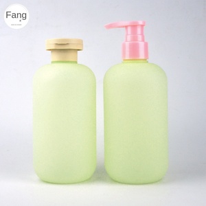 HDPE Soft Material Frosted <strong>Feel</strong> Fluffy Matte Empty Bottle Green Big Head Flip Cap Pressed Lotion Face Cream Face Mask Eye Cream - Product Image 5