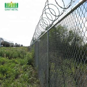 מפעל מגולוון רשת תיל גדר פאנל מצופה אבץ קישור שרשרת פלדה מסגרת ברזל מרובע כדורסל שערי קרקע סבכים גלילים - Product Image 2