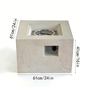 Peaktop Natural Gas/Propane <b>Fire</b> Bowl <b>Fire</b> <b>Pit</b> 40000 BTU Eco-Friendly MGO Glass Beads Outdoor Garden Heating Patio Camping Use - Product Image 2