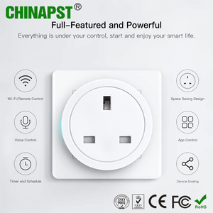 Prix de gros Sans Fil WiFi Tuya <span class=keywords><strong>Smart</strong></span> 16A Prise avec Fonction De Mesure PST-BSD48 - Product Image 6