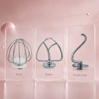 Batteur sur socle professionnel OEM 5L 10 vitesses 1000W avec crochet pétrisseur, multifonctionnel, électrique, pour la pâtisserie et la fabrication de gâteaux