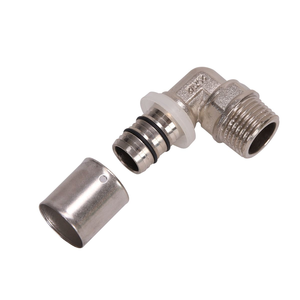 <span class=keywords><strong>Raccord</strong></span> de tuyau de presse coudée à filetage mâle en laiton pour Pex Al Pex chauffage au sol à eau chaude matériau de haute qualité - Product Image 4