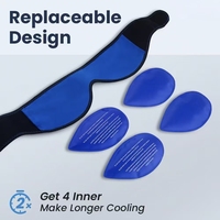 Compresse de gel chaud/froid de qualité médicale OEM pour le visage et la mâchoire, idéale pour les gonflements faciaux après une extraction de molaire